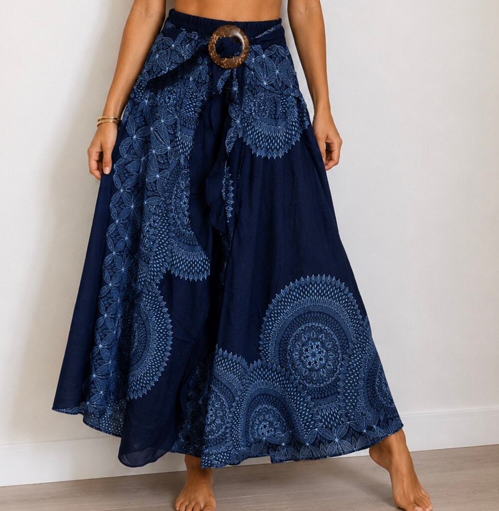 Bohemian Paisley Maxi Skirt